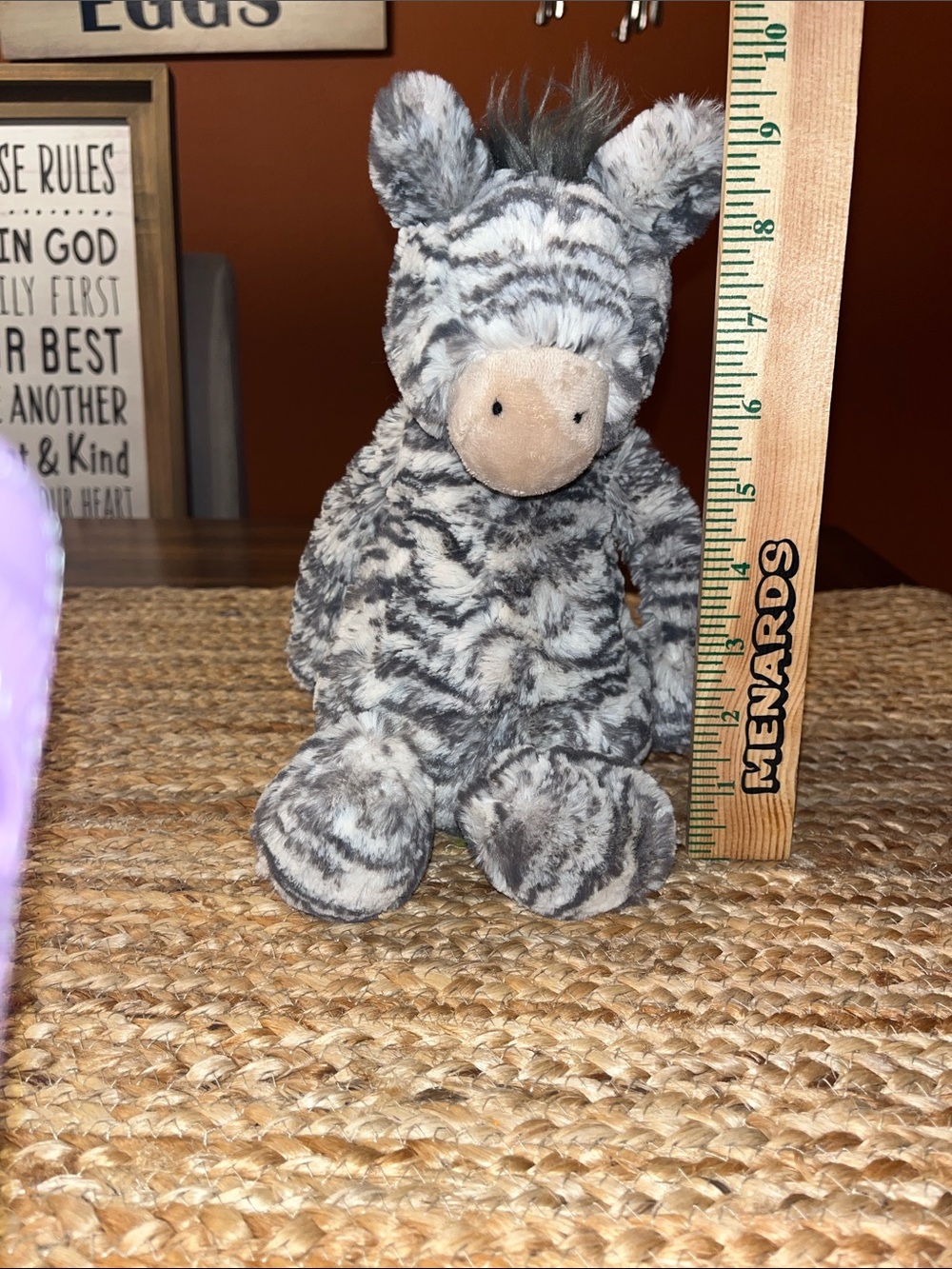 Jelly Cat bashful Zebra Stuffed Animal - plush soft - Picture 8 of 8